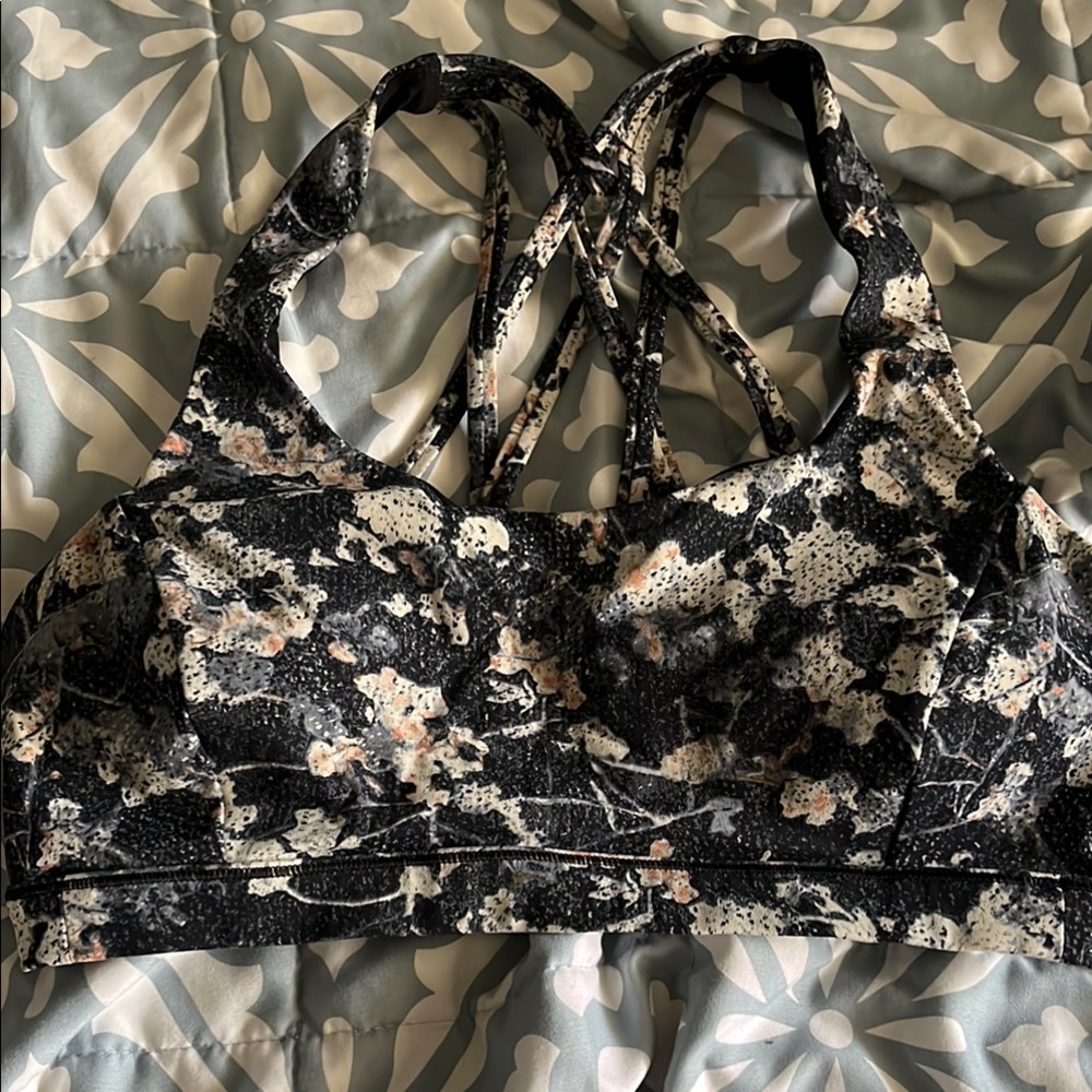 Lululemon Athletica floral energy bra